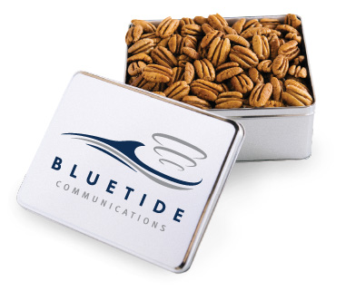 Custom tin with logo only